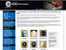 Tablet Screenshot of cicball.com